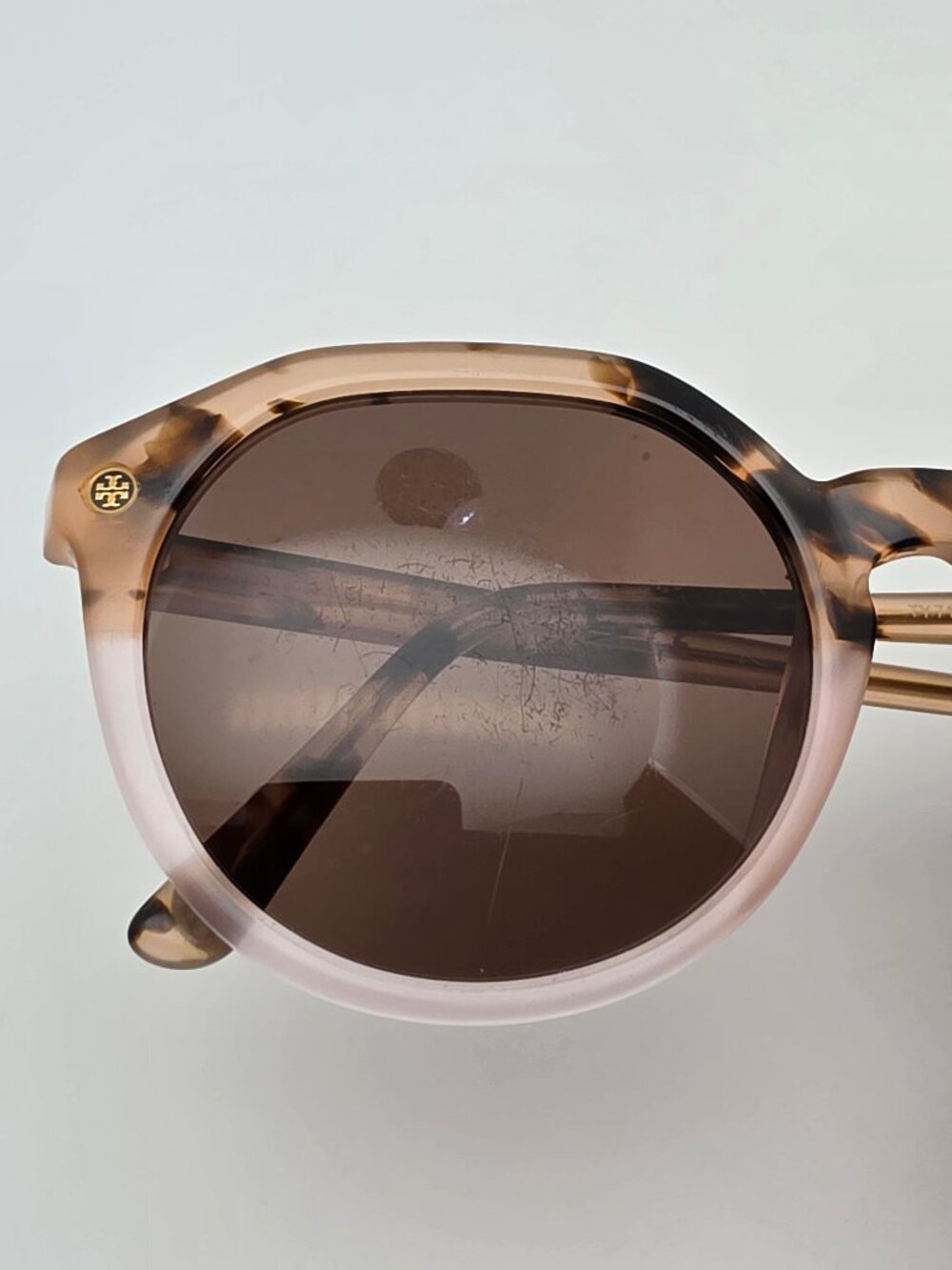 Tory Burch TY7130 1754/73 Blush Tortoise Pink Frame Brown Lens Sunglasses 52mm - Picture 14 of 16